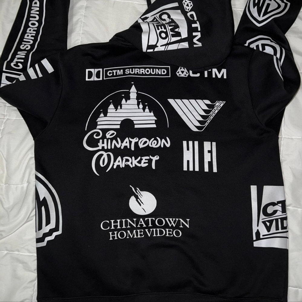 Chinatown Market Hoodie | VHS Home Video Design | XL | Black/White - Picture 6 of 6